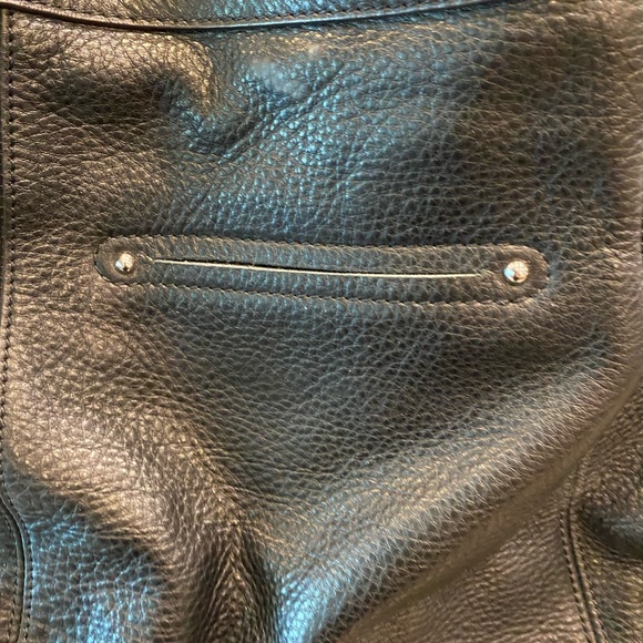 B Makowsky Black Leather Hobo Shoulder Bag - Picture 15 of 16